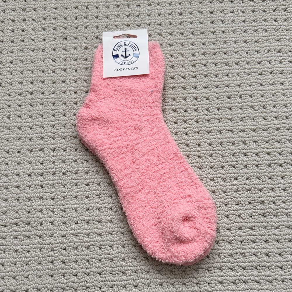 Yacht & Smith Pink Cozy Socks